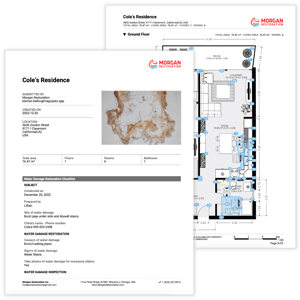 Documenting a Water Damage Mitigation Job Download Report Template